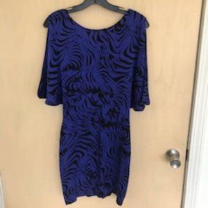 Silk Zebra Cocktail Dress